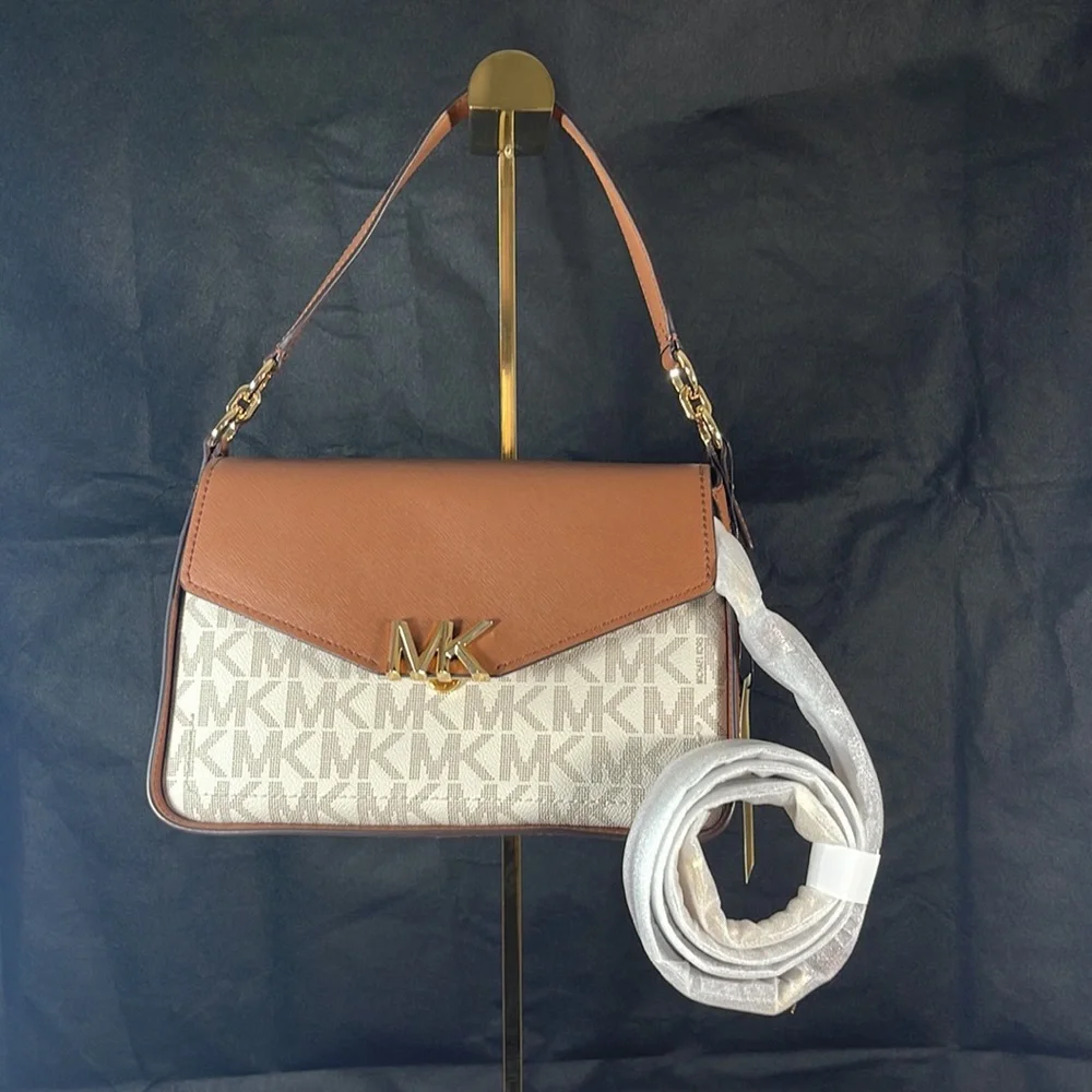 NWT = MICHAEL KORS LEADER SHOULDER BAG . - Picture 7 of 8